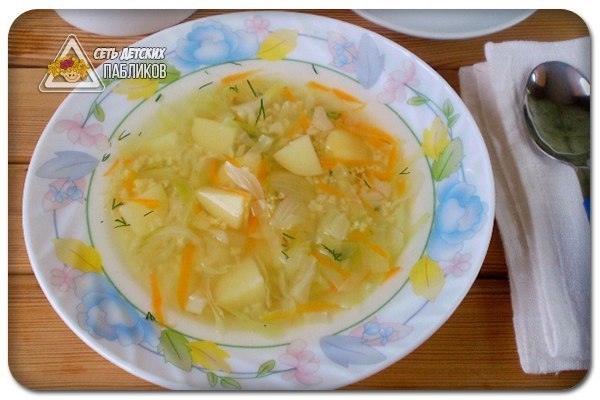 Капустный суп в мультиварке.