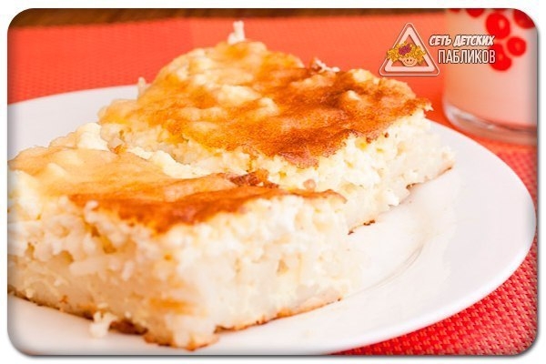 Запеканка из макарон с творогом (сладкая).