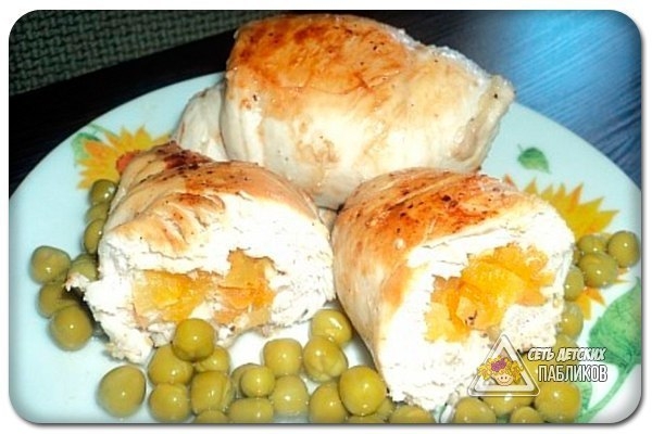 Курица с курагой.