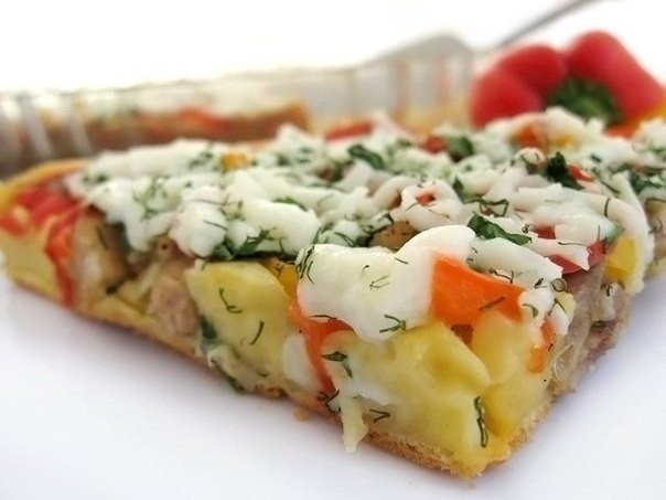 Невероятно вкусный и сытный пирог, школьнику понравится!