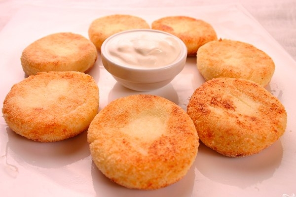 Сырники в духовке с манкой.
