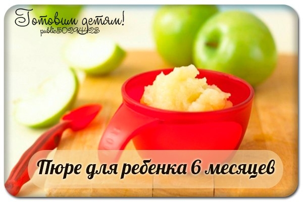 Пюре для ребенка 6 месяцев