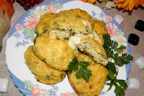 Котлеты из картофеля, кабачков и творога.