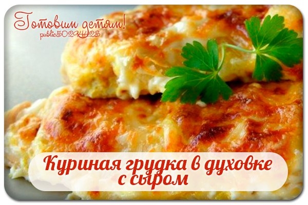 Куриная грудка в духовке с сыром. Куриная грудка в духовке с сыром.