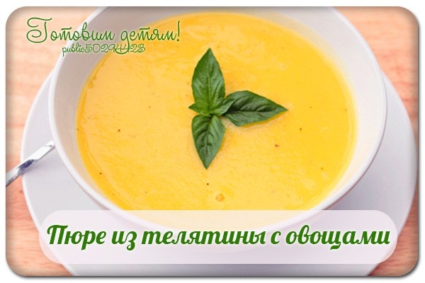 Пюре из телятины с овощами. Пюре из телятины с овощами.