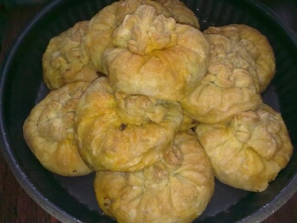 "Мешочки" с фаршем и овощами