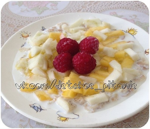 ГЕРКУЛЕСОВАЯ КАША С ФРУКТАМИ