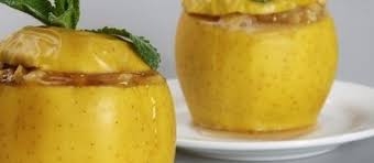 ЗАПЕЧЁННЫЕ ЯБЛОКИ С БАНАНОМ И АБРИКОСОВЫМ ДЖЕМОМ
