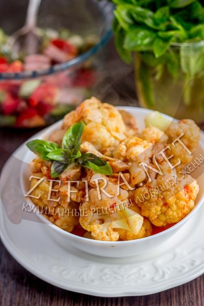 РАГУ С ЦВЕТНОЙ КАПУСТОЙ И КУРИЦЕЙ