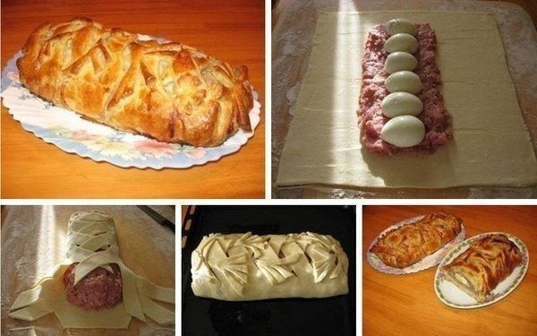 "Мясной рулет в тесте по-домашнему" "Мясной рулет в тесте по-домашнему"