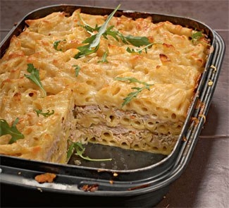 МЯСНАЯ ЗАПЕКАНКА С КАПУСТОЙ И МАКАРОНАМИ