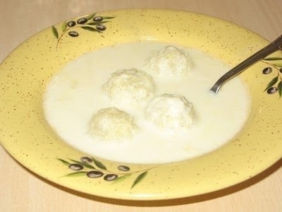 Молочный суп с картофельными клецками