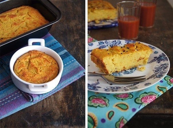 Чечевичная запеканка с сыром и творогом