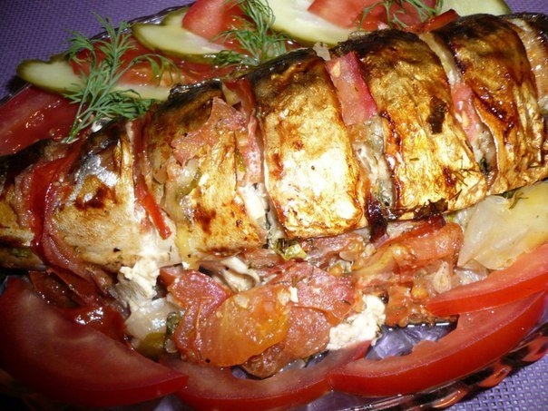 Запечённая скумбрия. Запечённая скумбрия.