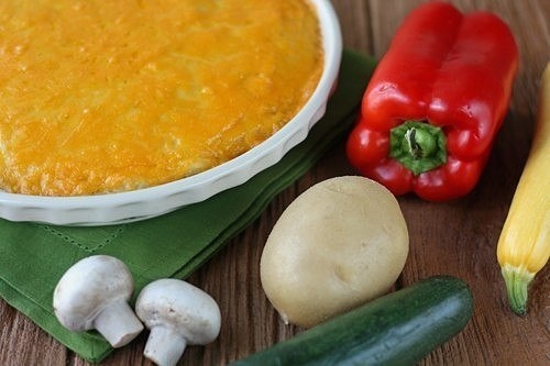 Овощной пирог с сыром.