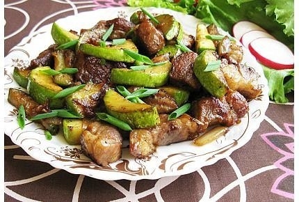 Свинина с кабачками. Свинина с кабачками.