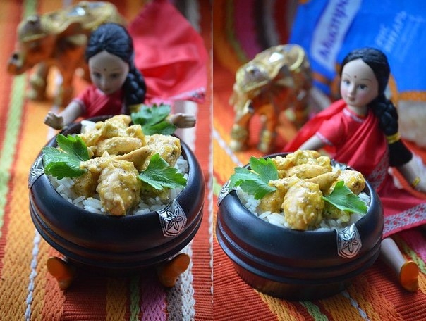 Курица карри. Курица карри.
