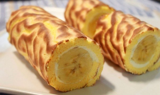 Рулет банановый - тропический десерт