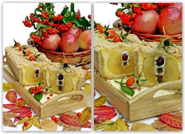 Пирог с целыми фаршированными яблоками