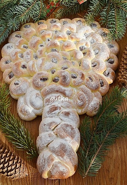 Сладкая рождественская бриошь ( Dolce Albero Natale).