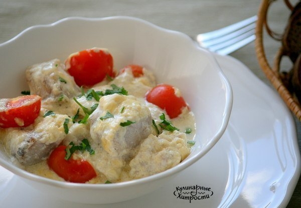 ТРЕСКА ПОД СЫРОМ И ПОМИДОРАМИ
