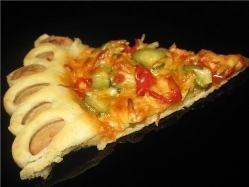 ПИЦЦА В ВКУСНЫМИ БОРТИКАМИ