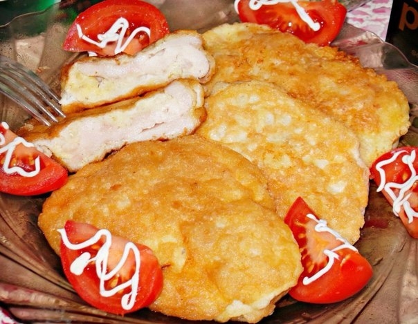 КУРИНЫЕ ОТБИВНЫЕ В ШУБКЕ.