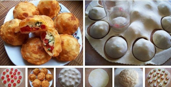 ЖАРЕННЫЕ ПИРОЖКИ НА КЕФИРЕ