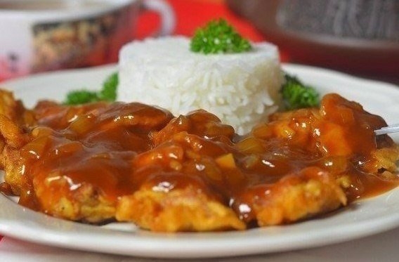 РИС С КУРОЧКОЙ В КИСЛО-СЛАДКОМ СОУСЕ!