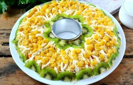 КРАСИВЕННЫЙ САЛАТ С КУРИЦЕЙ!
