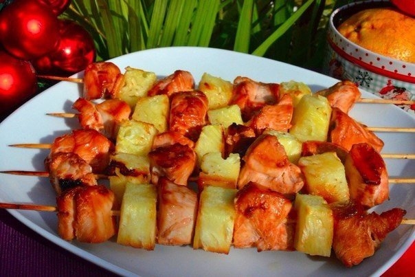 ШАШЛЫК ИЗ КУРОЧКИ С АНАНАСОМ!