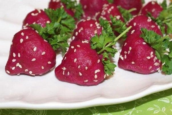 Закуска из селёдки "клубничка"!