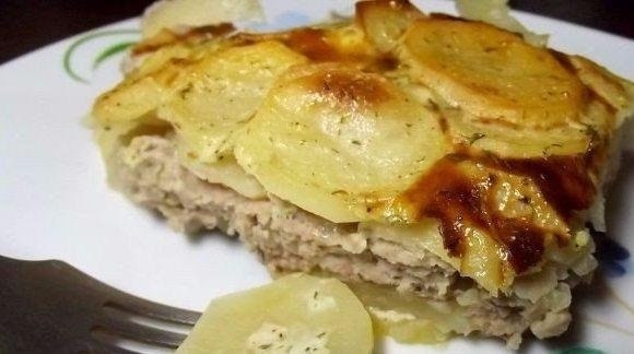 ЗАПЕКАНКА С МЯСОМ И КАРТОФЕЛЕМ!