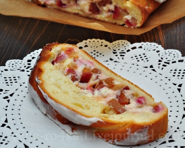 Творожная коса со сливами!