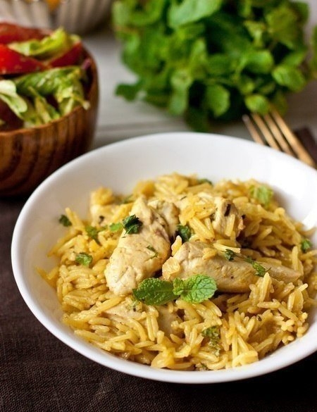 Курица с рисом и карри!