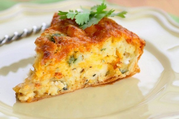 Низкокалорийный куриный пирог с грибами!