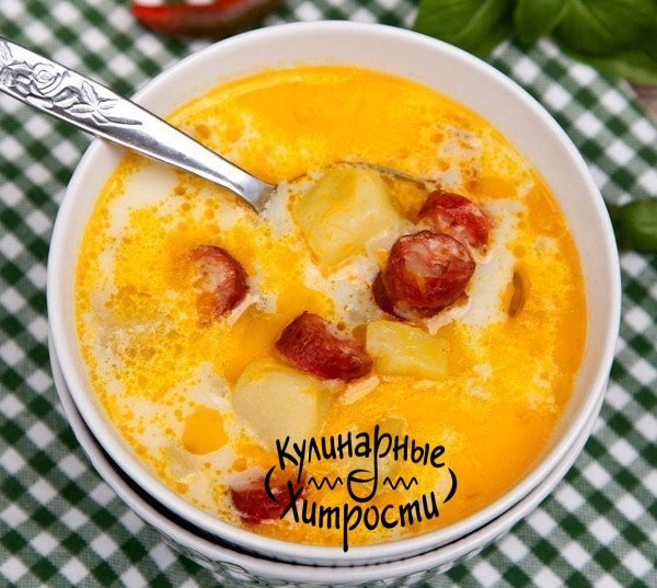 СУП С КОПЧЕННЫМИ КОЛБАСКАМИ