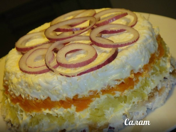 Салат куриной грудкой и яблоками. Салат куриной грудкой и яблоками.