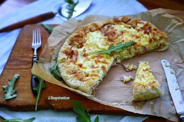 Пирог с беконом и сыром Пирог с беконом и сыром