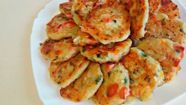 Оладьи со вкусом пиццы! Очень оригинально!