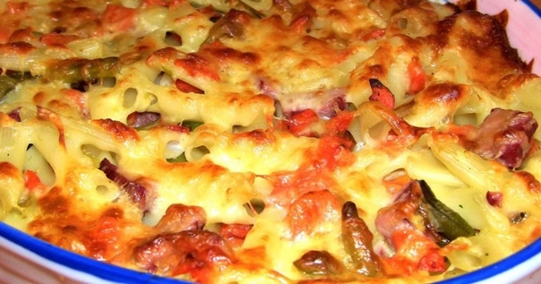 ЗАПЕКАНКА ИЗ КАБАЧКОВ И МАКАРОН