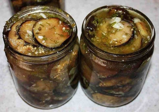Баклажаны с чесноком⠀⠀