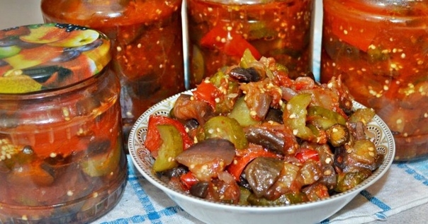 САЛАТ ИЗ ОГУРЦОВ И БАКЛАЖАНОВ САЛАТ ИЗ ОГУРЦОВ И БАКЛАЖАНОВ