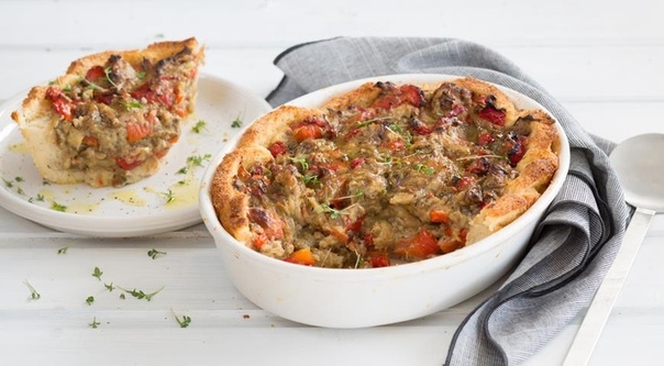 ОТКРЫТАЯ ШАРЛОТКА С ОВОЩАМИ И ПАРМЕЗАНОМ ОТКРЫТАЯ ШАРЛОТКА С ОВОЩАМИ И ПАРМЕЗАНОМ