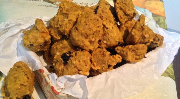 Тыквенное печенье с черносливом и грецким орехом Тыквенное печенье с черносливом и грецким орехом