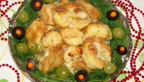 Капуста цветная в кляре с карри