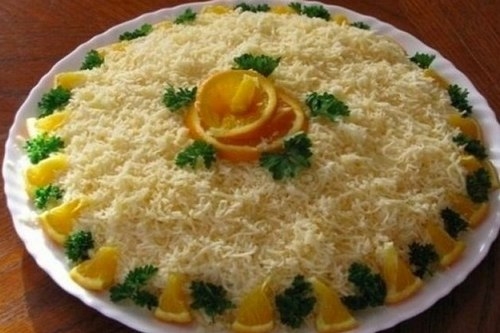 Салат с куриным филе, грибами и морковью по-корейски