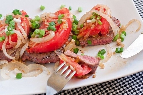 Мексиканский бифштекс с овощами