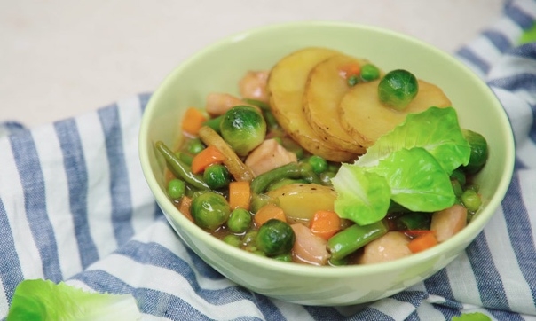Курица с картофелем в медовом соусе