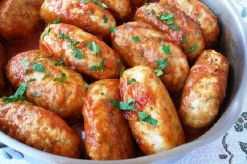 Гречаники из готовой каши с куриным фаршем Гречаники из готовой каши с куриным фаршем